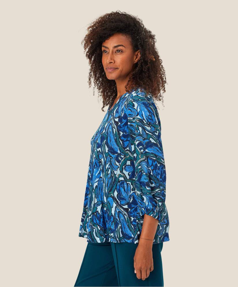 Katasis Blouse, Blue Fog