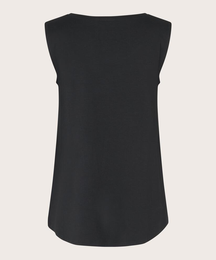 Elisa JERSEY Top, Black